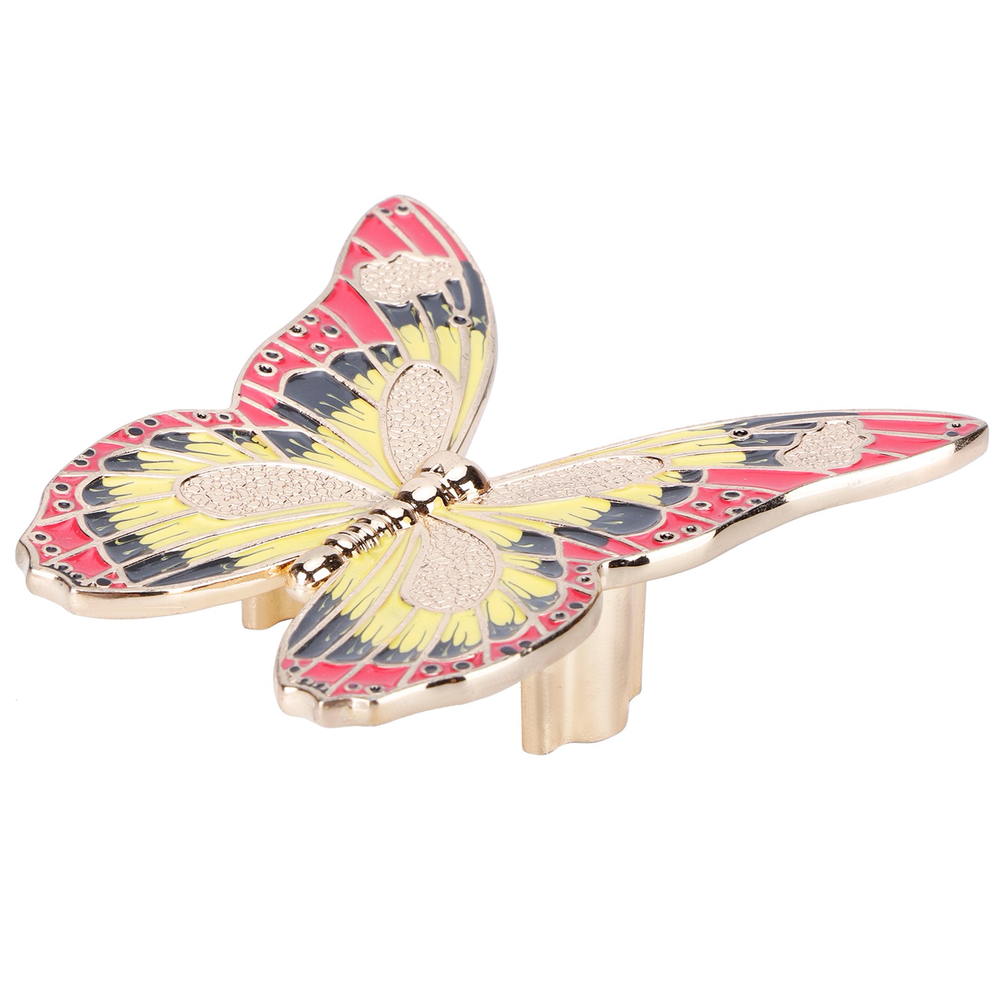 TIRADOR POMO DE MUEBLE MARIPOSA ROSA