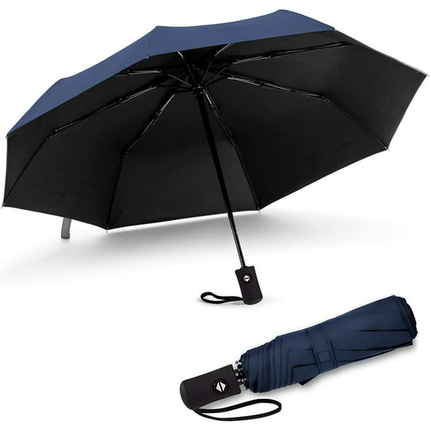 Paraguas plegable resistente al viento hasta 140 km/h, paraguas automático  de apertura y cierre,para viajes y golf. Levamdar LKX-1474-1 | Walmart en  línea