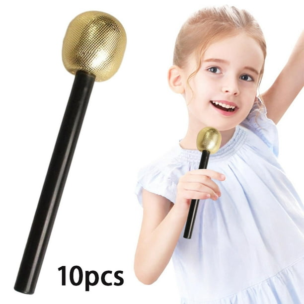 Micrófono Pretend Toy Disfraz Prop Micrófono Prop para estudiantes Pretend  Hugo Accesorio de micrófono