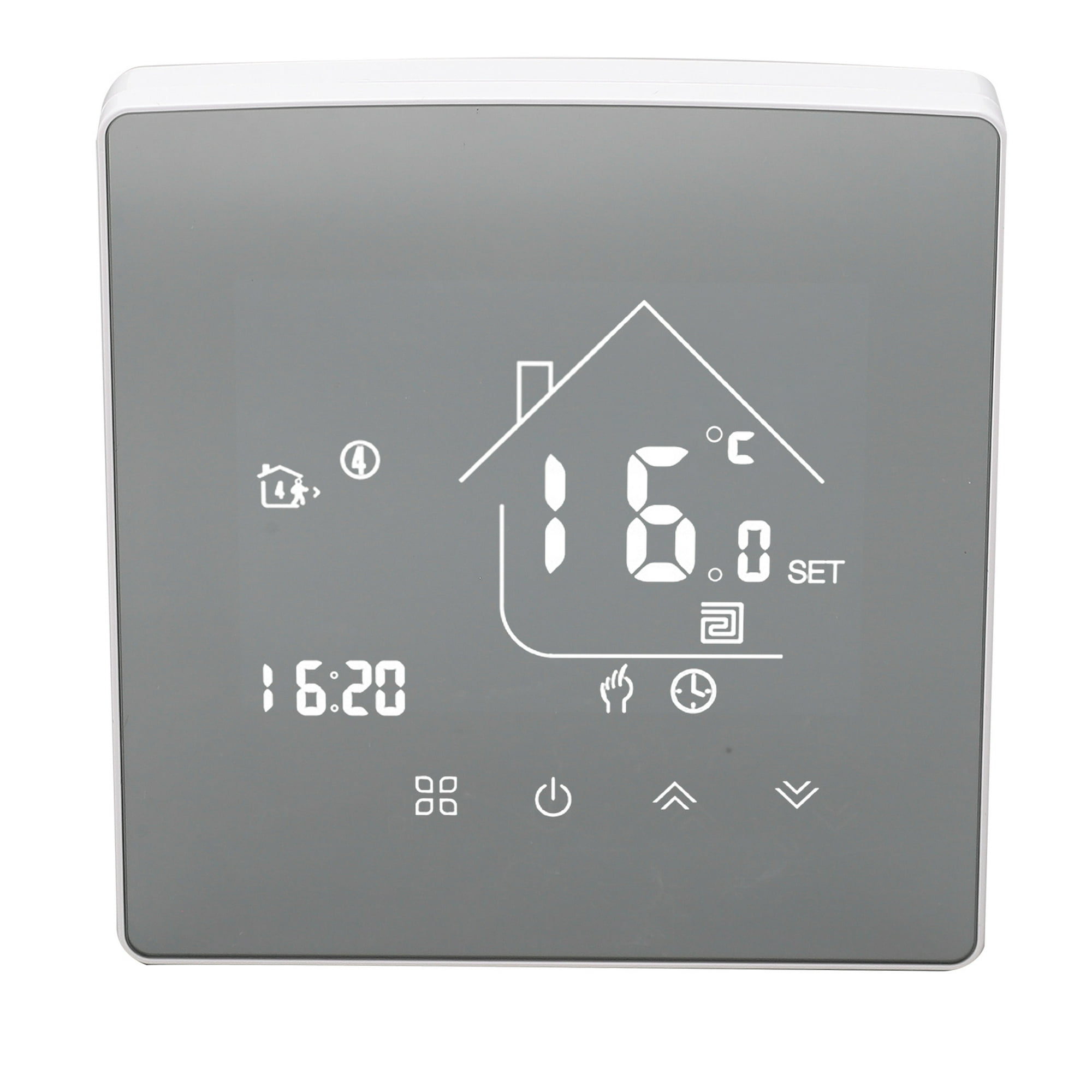 Termostato de calefacción, termostato digital LCD inalámbrico Termostato  LCD Termostato para diseño fácil de usar en el hogar Jadeshay A