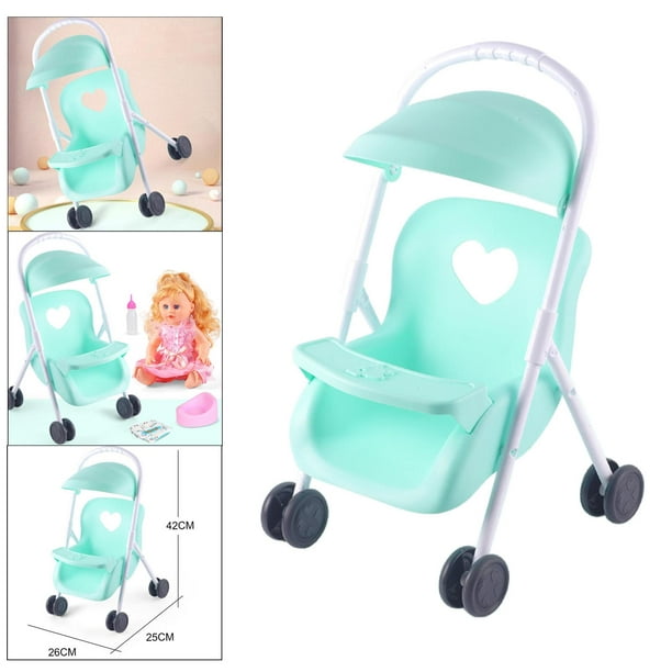 2x Mini carrito de cochecito de bebé carrito de coche plegable para juguete  de de simulación n. degree 2 Hugo Mini carro de empuje de juguete