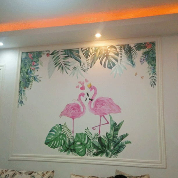 Papel pintado autoadhesivo mural Flamencos para pared