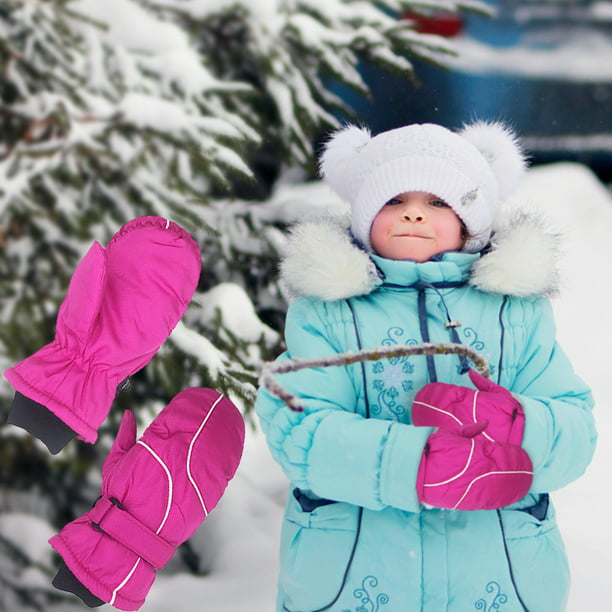 Comprar 1 par de guantes de nieve de invierno para niños, clima
