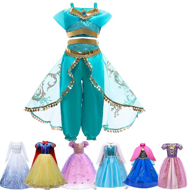 Set Princesa Jasmine Aladdin Adultos Cosplay, Disfraz, Princesa -   México