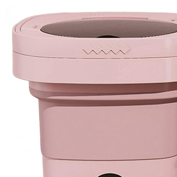 Mini lavadora plegable Lavadora portátil Lavadora automática para ahorrar  espacio Lavadora pequeña Mini lavadora para apartamentos Camping Calcetines  rosa mayimx mini lavadora