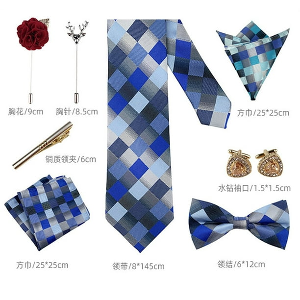 de 8 Uds. De pajarita para corbata pañuelo de mariposa, gemelos, broche, C yaoshenbao CONDUJO | Walmart en línea