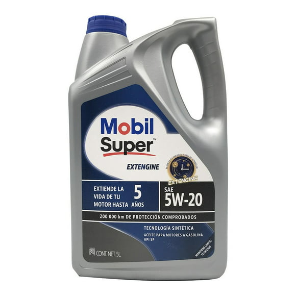 aceite de motor 5w20 5 litros mobil super extengine