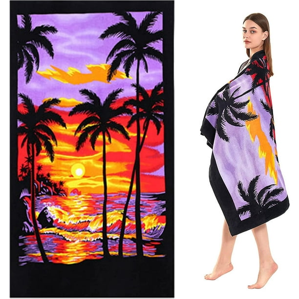 Toalla de playa grande, toalla de 30 x 60 pulgadas, toalla de baño, toalla  de impresión de otoño floral de otoño, toalla de lujo de la flor de otoño  personalizada -  México