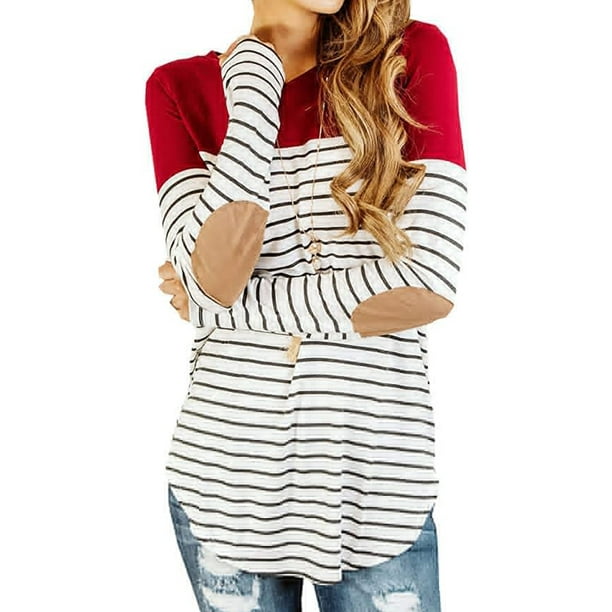 para mujer Embarazada Lactancia Tops Lactancia Camisa rayas(Rojo-S) Nituyy Camiseta-GL715-PR10021B1 | Walmart línea