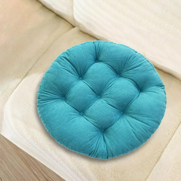 Cojín de asiento grande, almohada para suelo, cojín lavable, suave,  decorativo, cómodo, 55cm x 55cm, cojín para silla, cojín para asiento de  suelo Azul BLESIY cojín del sofá