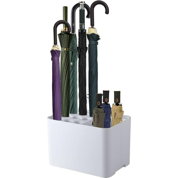 Paragüeros modernos, Soporte para sombrilla, estante para sombrilla de cubo  para paraguas, soporte para paraguas de hogar, soporte de almacenamiento
