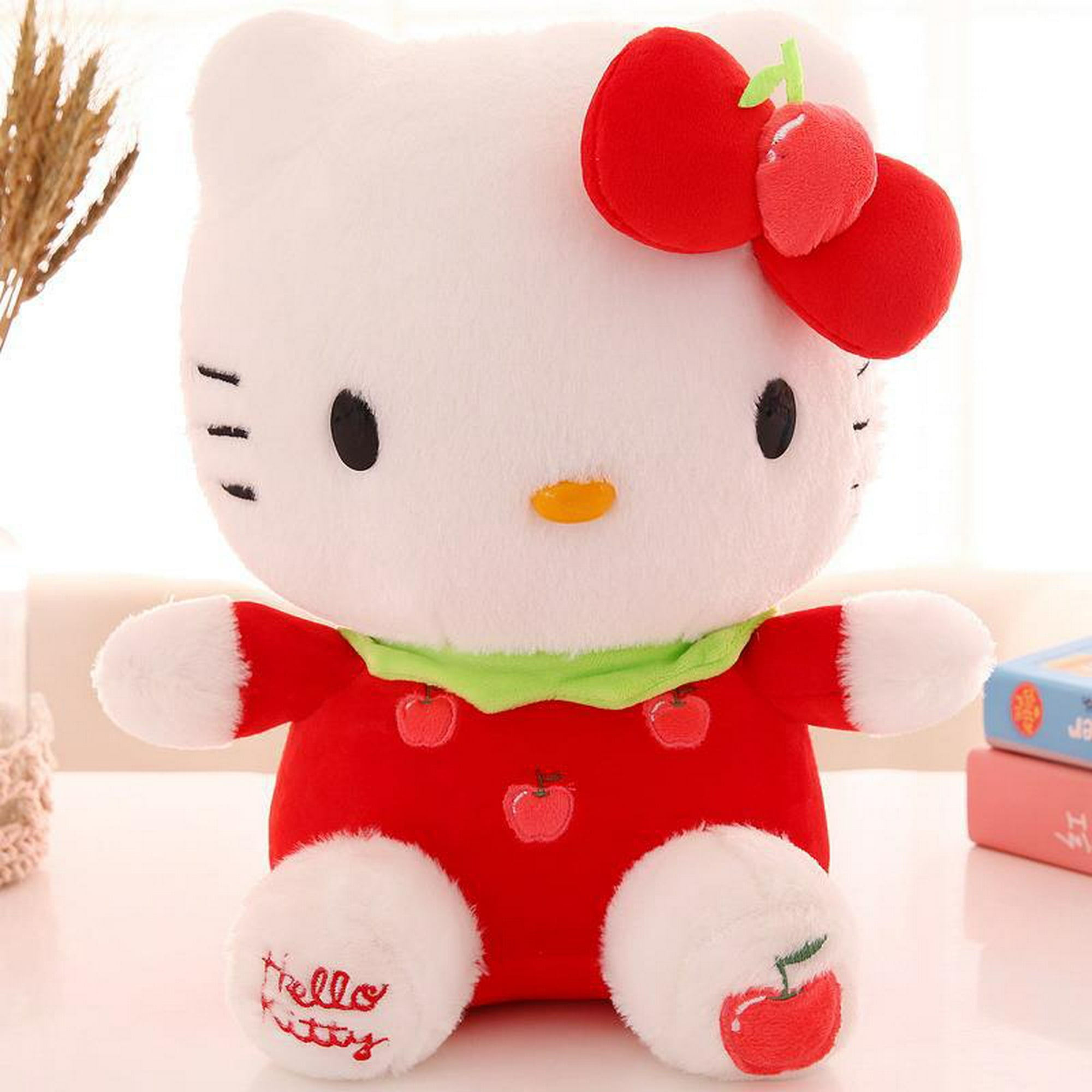 30-45Cm Cute Hello Kitty Plush Kawaii Sanrio Peluche Muñeco De Kt Gato  Animal Decoración De Habitación Regalo De Cumpleaños