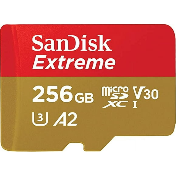 sandisk tarjeta microsd uhsi de 256 gb extreme para juegos móviles  c10 u3 v30 4k a2 micro sd  sdsqxa1256ggn6gn pamolo rápido