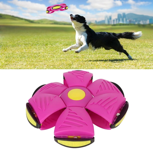 Juguetes interactivos para perros Bola de platillo volador para
