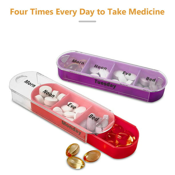 Caja de medicamentos Caja de medicamentos Organizador de pastillas Caja de  pastillas Caja de pastill Leyfeng Caja de plástico