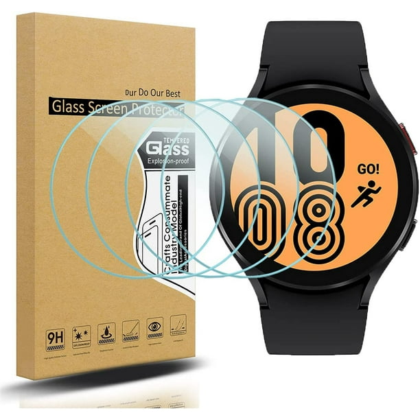 [Paquete de 4] Protector de pantalla para Galaxy Watch 6 de 1.732 pulgadas  y reloj 5 de 1.732 pulgadas / Watch 4 de 1.732 pulgadas, accesorios de
