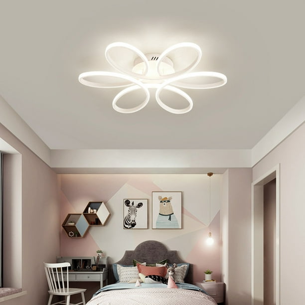 Lámpara de techo LED de montaje empotrado, para dormitorio, sala de estar,  comedor, Plateado