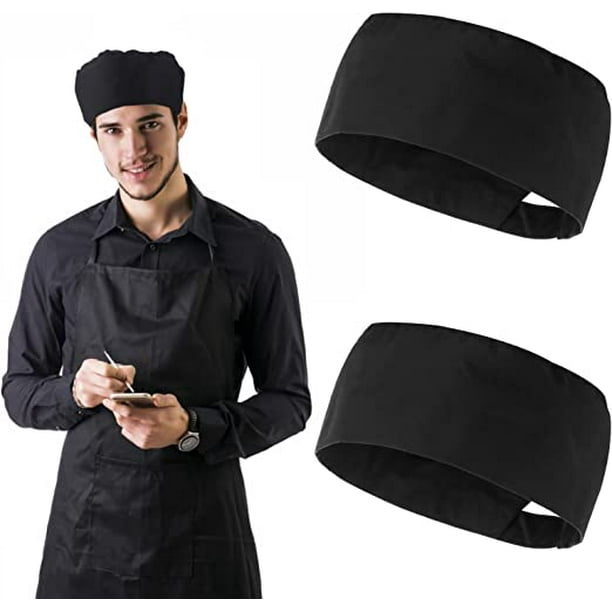 Guardurnaity Gorro de chef para hombre y mujer con correa ajustable,  envoltura para la cabeza a la moda, comida, cocina, barbacoa, trabajo,  Catering, gorras, Sombreros Pimienta Guardurnaity AP010792-04