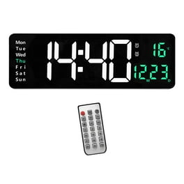 Display de temperatura digital LED Reloj Calendario de pared con control  remoto - China Reloj Digital LED y Control remoto el reloj precio