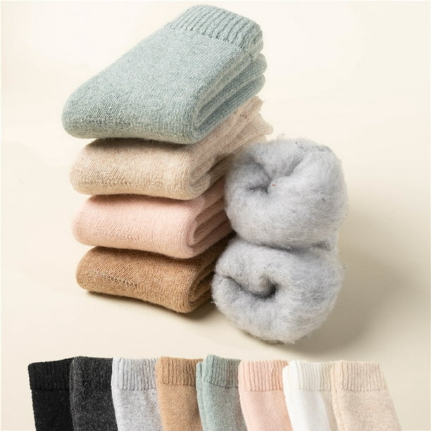 Calcetines térmicos cómodos para mujer y niña, medias