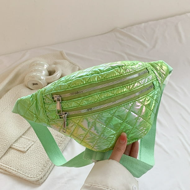 Riñonera Mujer Lady Chest Bags Bolso bandolera acolchado Hilo de bordar  Riñonera para mujer (Verde) Ndcxsfigh Para Estrenar