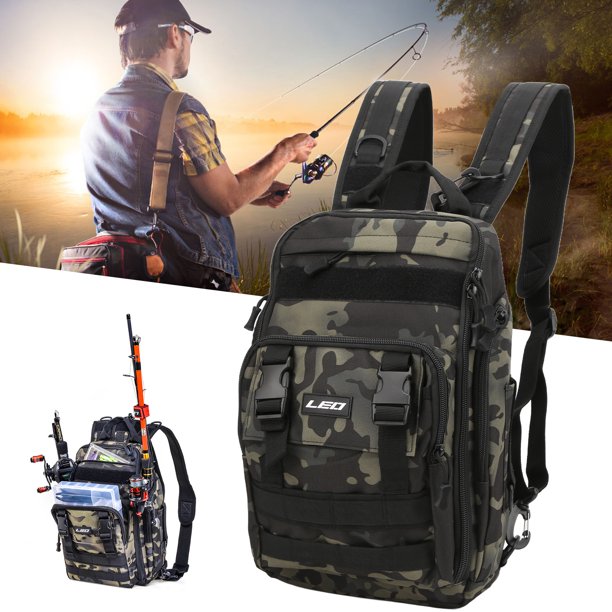 Mochila De Pesca Multifuncional Al Aire Libre, Bolsa De