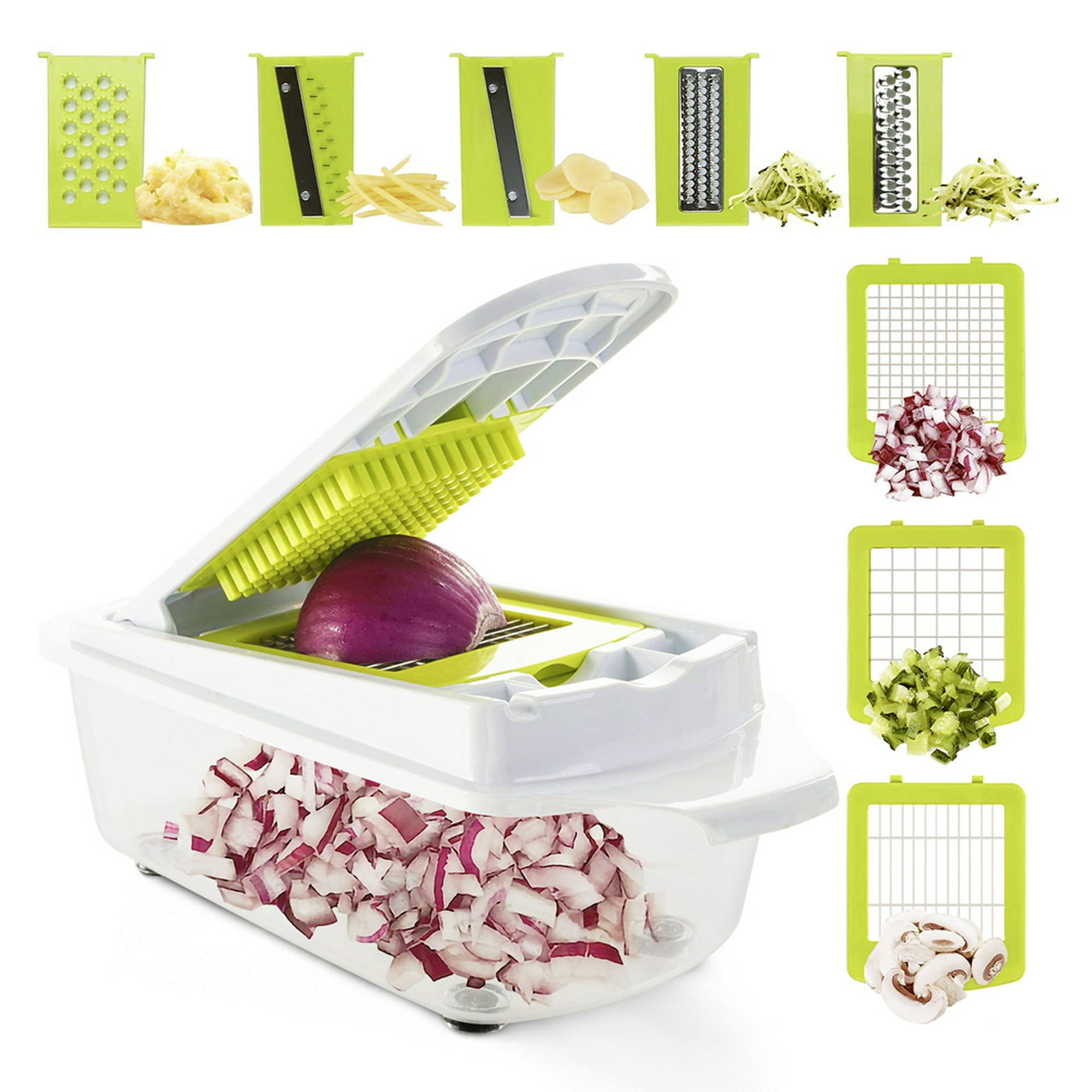 UPPFYLLD Cortador de verduras, juego de 4, colores variados - IKEA
