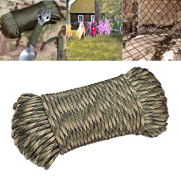 Cuerda paracord 2mm, paracord camuflaje, cordón resistente