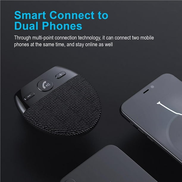 Altavoz Inteligente Bluetooth 5,0, Altavoz Inalámbrico Para Coche  Compatible Con La Función De Transmisión De Voz Siri, Sensor De Vibración  Para Teléfono Móvil Para Coche Al Aire Libre Kearding EL011710-00