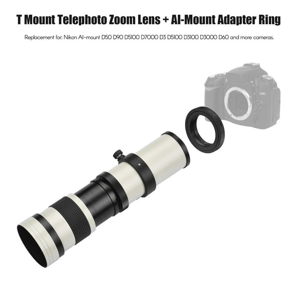 420-800mm F/8,3-16 Teleobjetivo con Zoom Manual de Lente, Enfoque