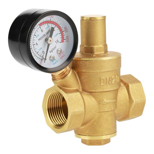 Regulador reductor de presión de agua ajustable DN25, válvula reductora de  presión de agua de latón + manómetro Manómetro de agua (DN25) ACTIVE  Biensenido a ACTIVE