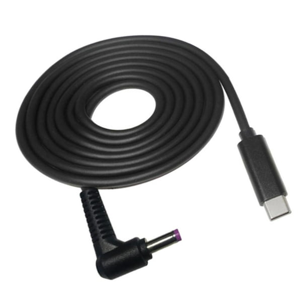 Conector de Adaptador de Enchufe Macho USB-C Type-C a 6.0x1.4 mm Para