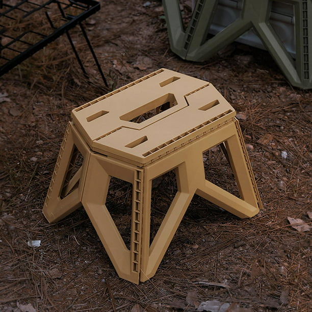 Taburete plegable portátil Sil de camping Ligero esistente Taburetes de  perezosos Muebles de asiento shamjiam Taburetes Plegables