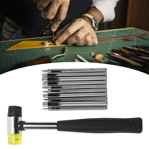 Perforadora profesional de cuero, herramienta perforadora de cuero