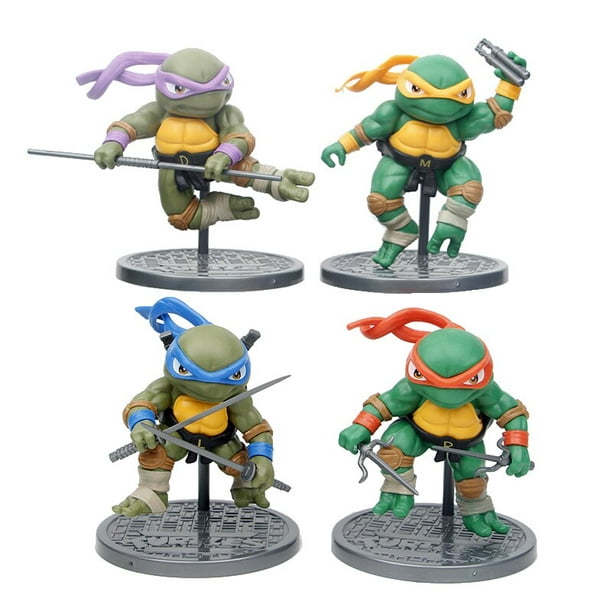 Disponible En Inventario] 6 Pzs/Lote De Tortugas Ninja Mutantes  Adolescentes TMNT Mini Figuras De Acción Juguetes 1998 Set TPS