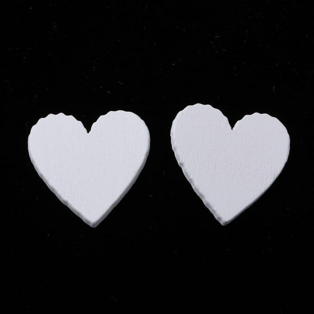 Dos corazones de madera cortados en forma para manualidades y decoración  Corte láser Tamaños múltiples Boda Corte de corazón Cortes de corazón -   México