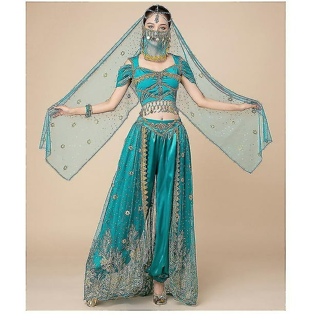  Vestido de disfraz de princesa árabe para mujer, diosa