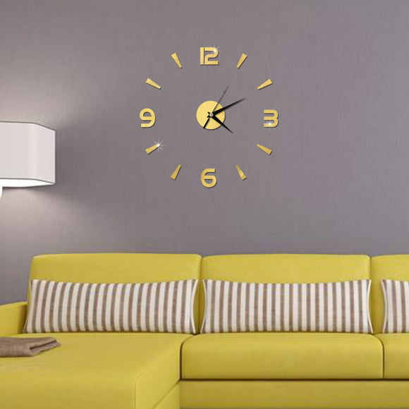 rosvola etiqueta de reloj de pared 3d big watch decor diy wall modern con pilas vintage farmhouse wall decor para la cocina la sala de estar el dormitorio ecomeon no