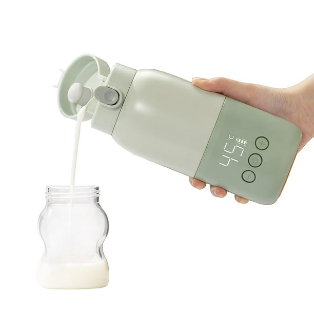 Calentador de biberones portátil de 6000 mAh para leche materna o fórmula  para bebés: calentador de viaje ajustable de calentamiento rápido con  pantalla de temperatura alimentada por batería – Los mejores productos
