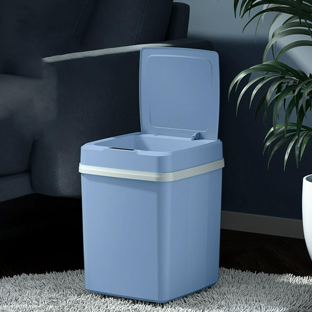  Bote de basura automático de 13 galones, cubo de basura para  cocina, con sensor de movimiento con tapa, cubo de basura eléctrico sin  contacto de 50 litros, cubo de basura inteligente