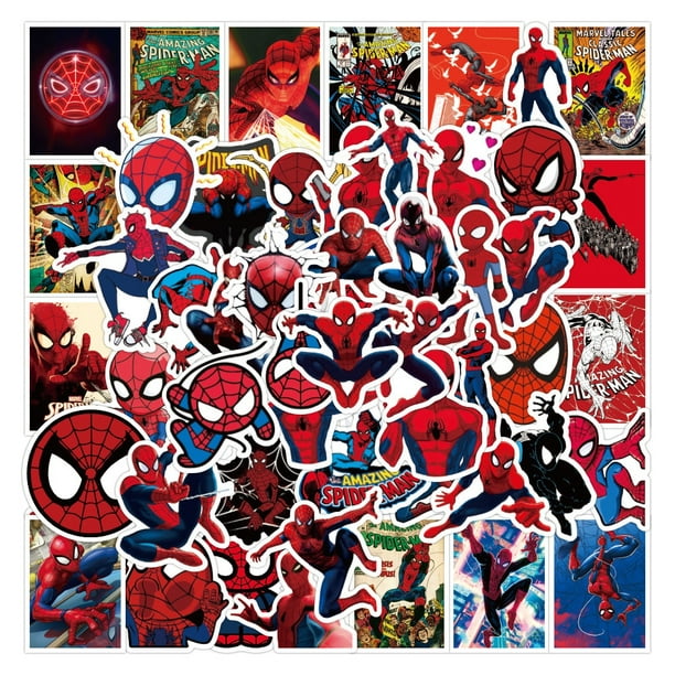 Generic Disney Marvel Néon Avengers Spider-Man Anime Autocollants