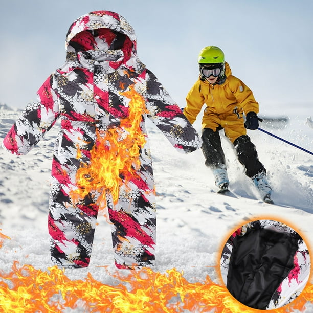  Mono de nieve para mujer, de una pieza, de manga larga, grueso,  cálido, para deportes al aire libre, con cremallera, traje de esquí :  Deportes y Actividades al Aire Libre
