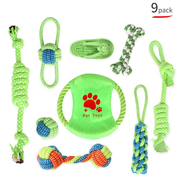 Youngever Juguetes de cuerda para perros, juguetes masticables para  cachorros, juguetes para perros medianos a grandes (paquete de 4)