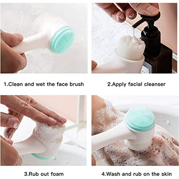 Cepillo de limpieza facial manual Cepillo exfoliante para cara
