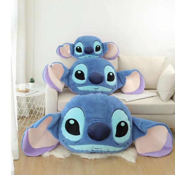 Lindo Púrpura Puntada Con Capucha U Almohada De Dibujos Animados Anime  Stitch Alien Cuello Opaco Viaje Regalos Niño Niña