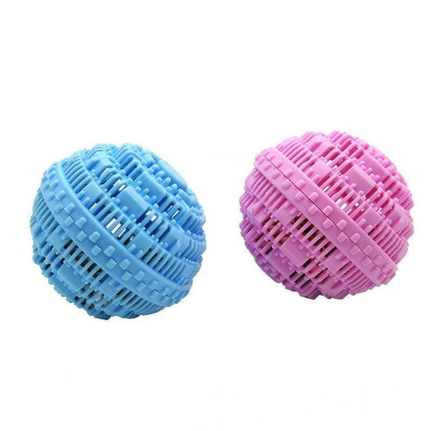  Juego de 4 bolas de lavandería, para lavadora y secadora, para  1500 lavados (azul, blanco) : Salud y Hogar