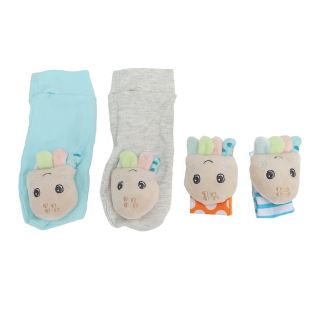 Sonajeros de muñeca y tobillo para bebé calcetines con sonajero para bebé 4  piezas ligeros para bebés ANGGREK Otros