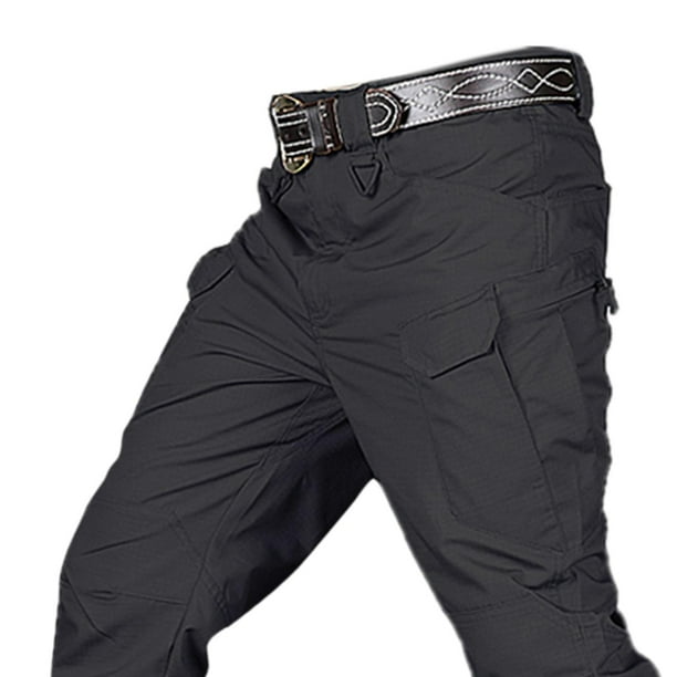 Negro Pantalones cargo Hombres Moda Joggers Harén Streetwear