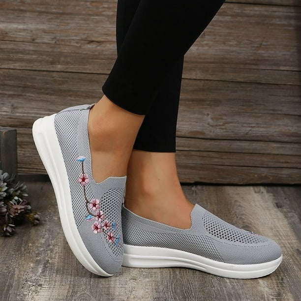 Zapatos Casuales Para Mujer Zapatillas Con Cordones Cómodos Vulcanizados  Deporte