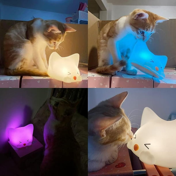 Luz nocturna para niños y gatos casa de mascotas luz nocturna LED